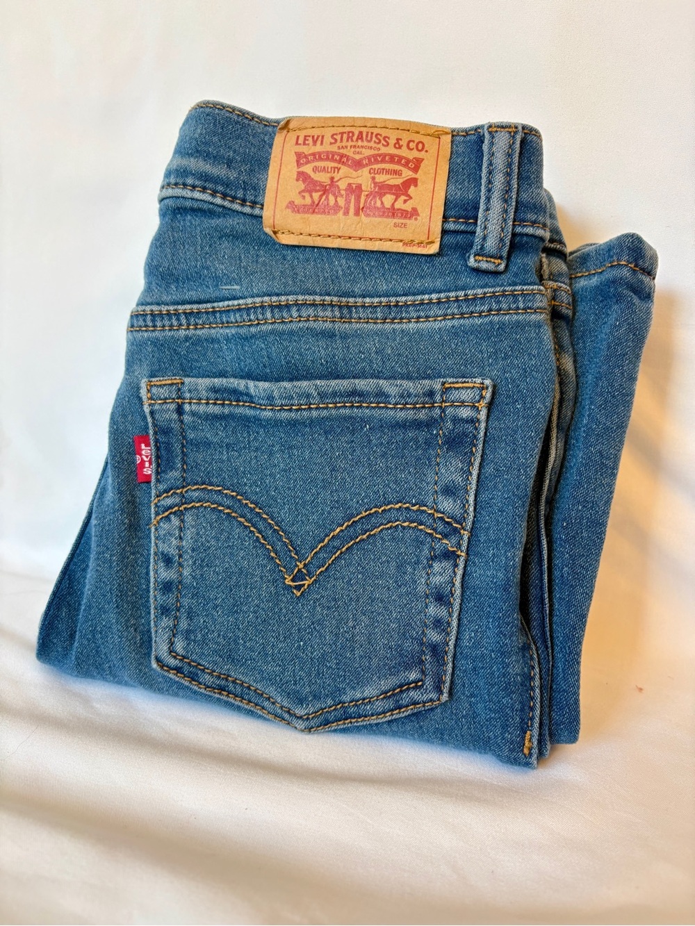 Levi’s 726 Flare Jeans Girls Size 7 Blue Y2K
